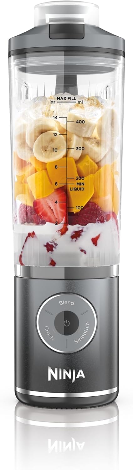 Ninja Blast Max portable blender 570ml cordless with berry smoothie - best portable smoothie blender UK
