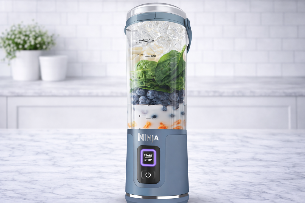 Ninja Blast Max portable blender 570ml cordless with berry smoothie - best portable smoothie blender UK