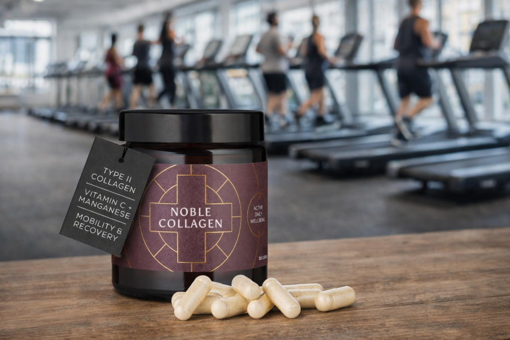 Ancient + Brave Noble Collagen Type 2 capsules 30 count bottle with vitamin C and Boswellia