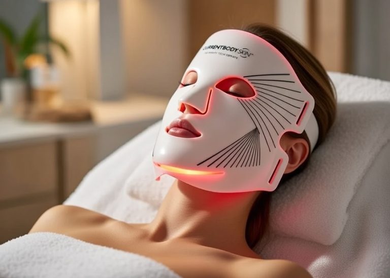 Best red light therapy masks UK 2026 - CurrentBody, Therabody, Shark CryoGlow, INIA and MeTime LED face masks compared