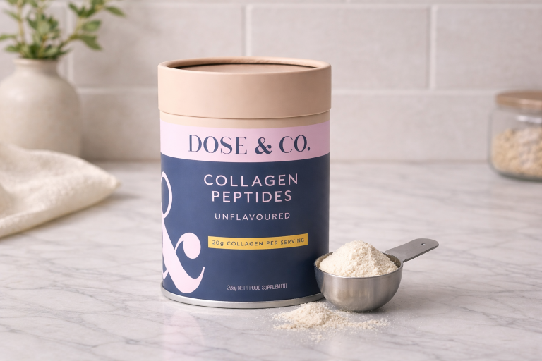 Dose & Co Pure Collagen Peptides Powder, Unflavoured - 283g product tub