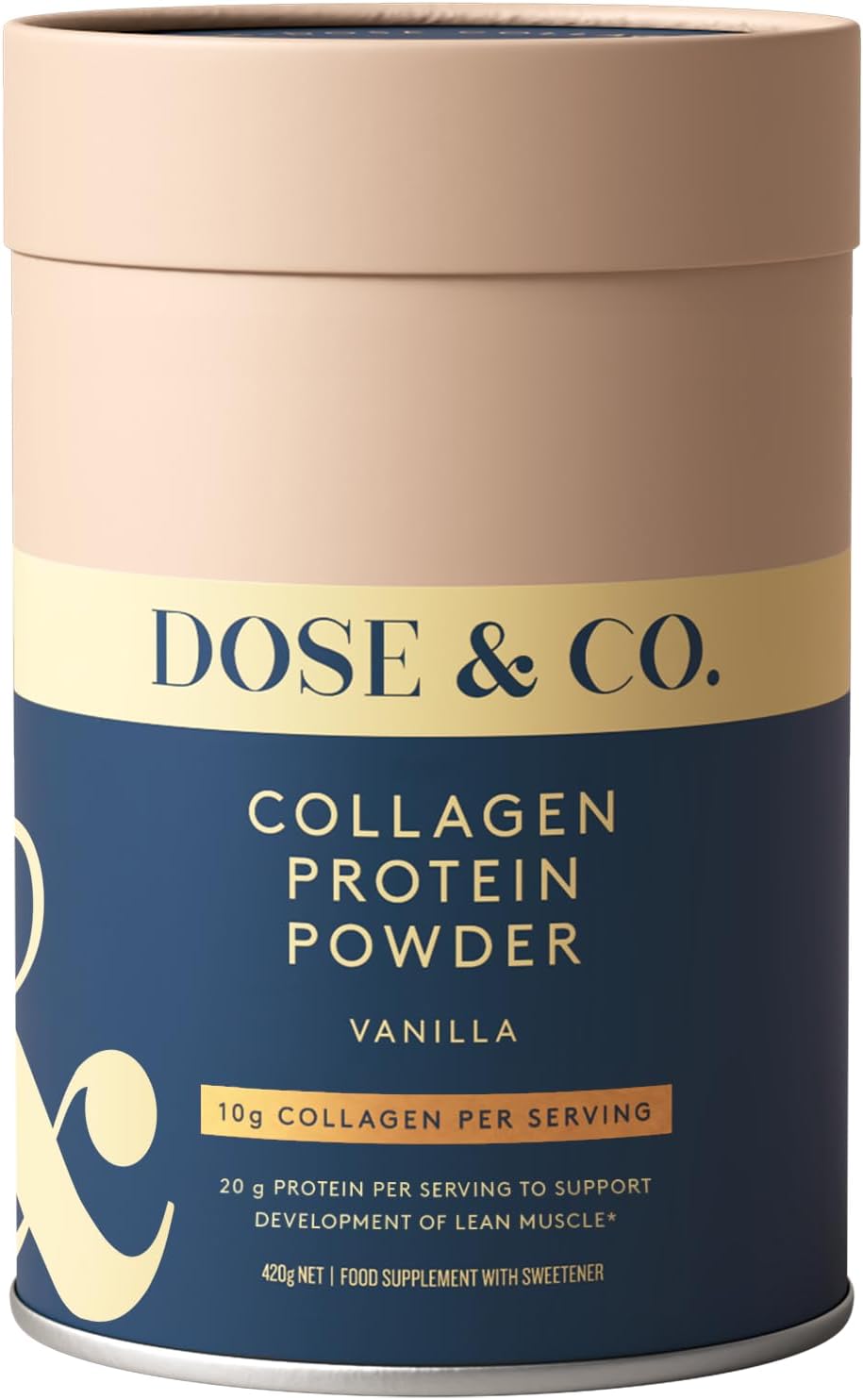 Dose and Co Collagen Protein Powder Vanilla 420g