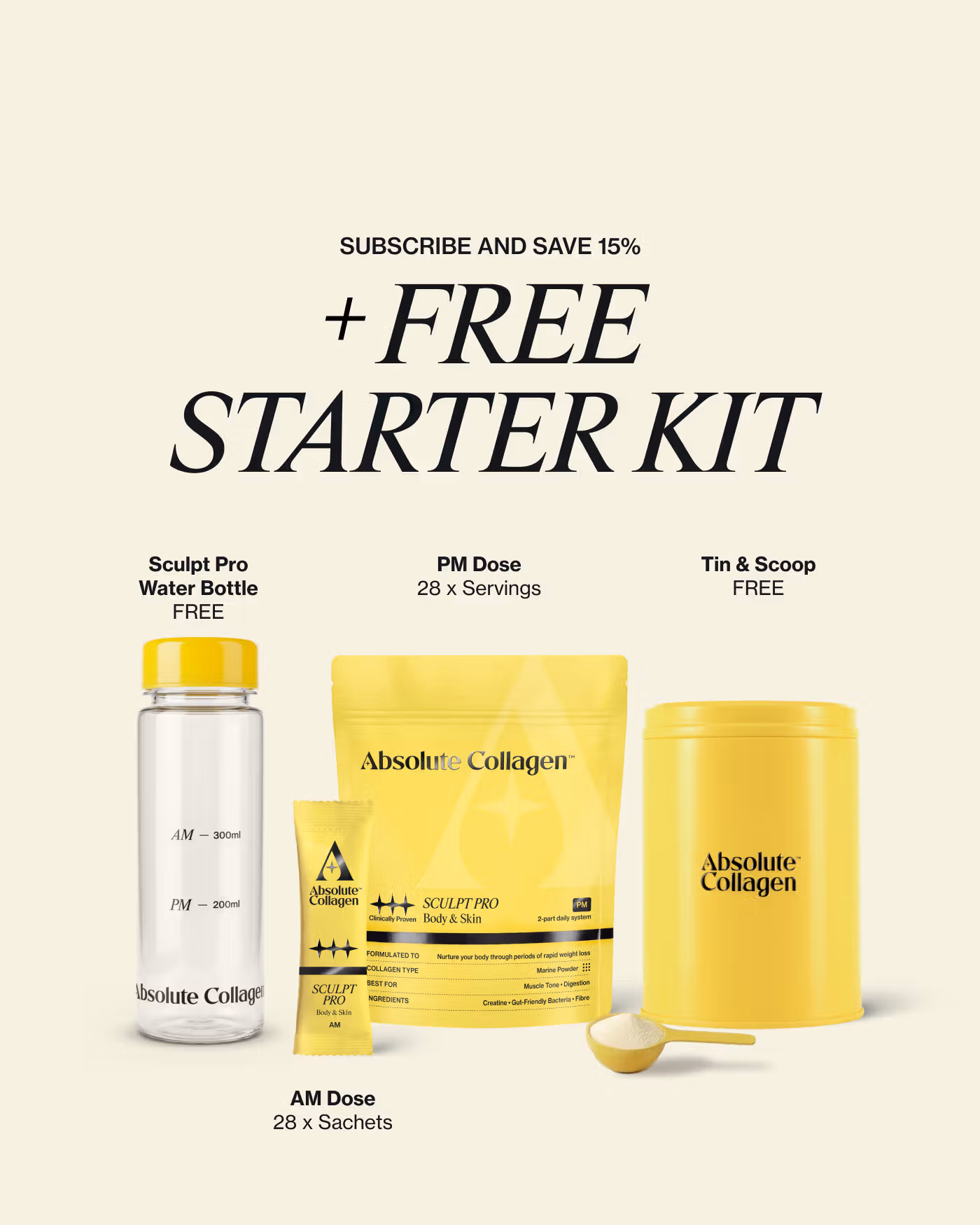 Absolute Collagen Sculpt Pro free starter kit