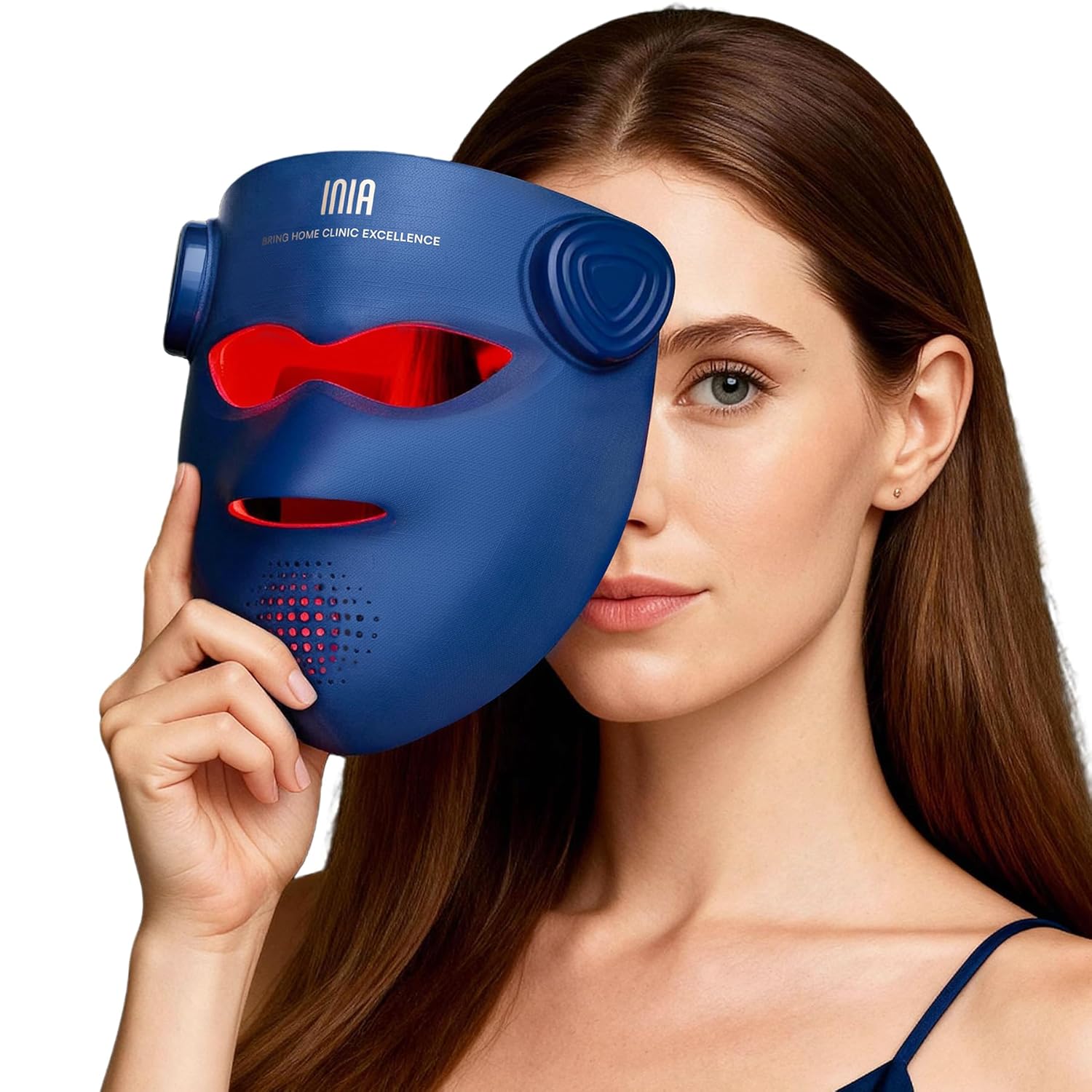 Inia Glow 4D red light therapy mask